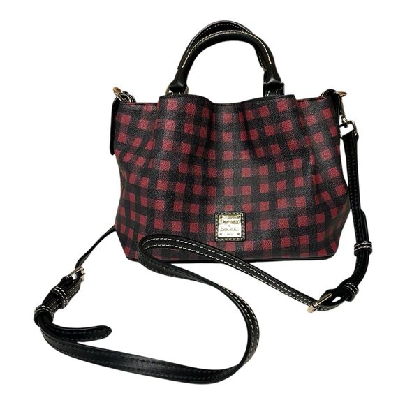 Dooney & Bourke Red/Black Checkered Bag - Picture 1 of 16